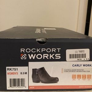Carly Work boot black; electrical hazard protection